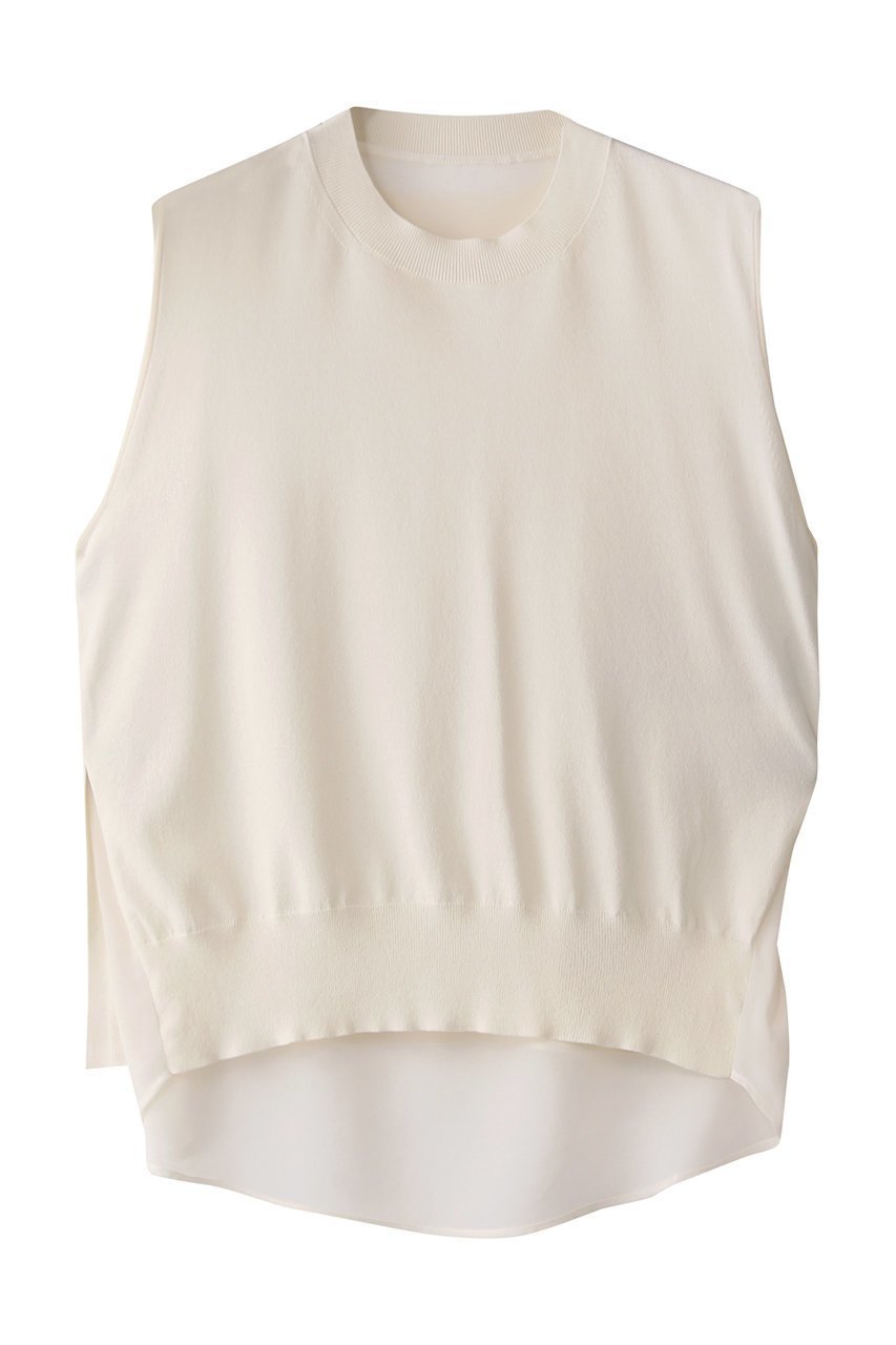 【ベイジ,/BEIGE,】のVALOIS(ヴァロア)/バックシフォンレイヤードニット 人気、トレンドファッション・服の通販 founy(ファニー) 　ファッション　Fashion　レディースファッション　Ladies' Fashion Online　トップス・カットソー　Tops/Tshirt　ニット　Knit Tops　プルオーバー　Pullover　2025年　2025　2025-2026秋冬・A/W　Aw/Autumn/Winter/Fw/Fall/2025-2026　なめらか　Smooth　シフォン　Chiffon　シンプル　Simple　フロント　Front　A/W・秋冬　Aw・Autumn/Winter・Fw・Fall-Winter　 other-1|ID: prp329100004586628 ipo3291000000032523574