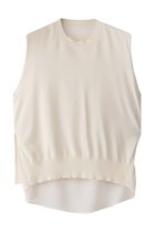 【ベイジ,/BEIGE,】のVALOIS(ヴァロア)/バックシフォンレイヤードニット Ecru|ID: prp329100004586628 ipo3291000000032523575