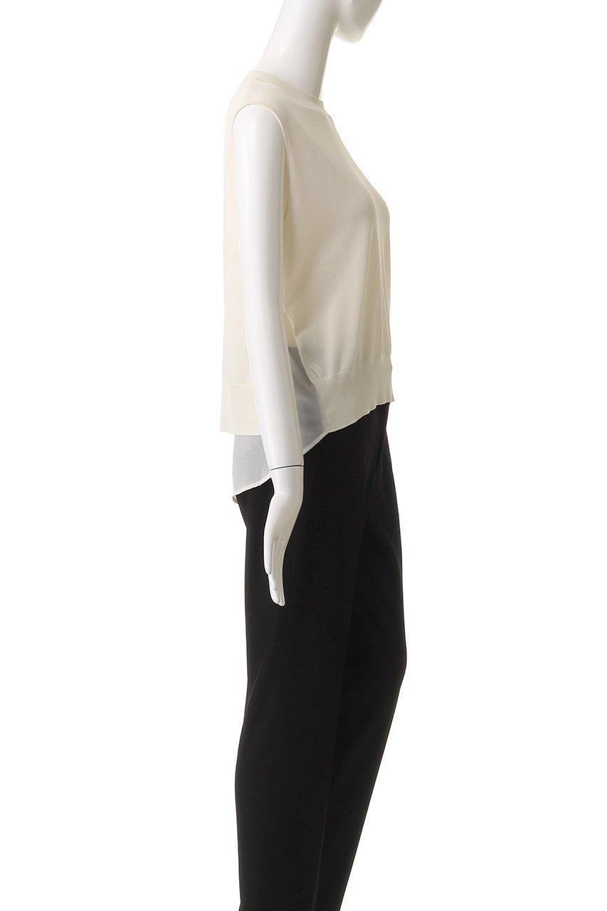 【ベイジ,/BEIGE,】のVALOIS(ヴァロア)/バックシフォンレイヤードニット 人気、トレンドファッション・服の通販 founy(ファニー) 　ファッション　Fashion　レディースファッション　Ladies' Fashion Online　トップス・カットソー　Tops/Tshirt　ニット　Knit Tops　プルオーバー　Pullover　2025年　2025　2025-2026秋冬・A/W　Aw/Autumn/Winter/Fw/Fall/2025-2026　なめらか　Smooth　シフォン　Chiffon　シンプル　Simple　フロント　Front　A/W・秋冬　Aw・Autumn/Winter・Fw・Fall-Winter　other-3|ID: prp329100004586628 ipo3291000000032523577