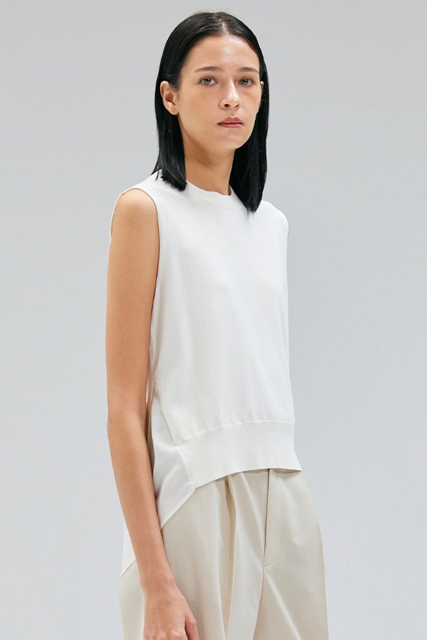 【ベイジ,/BEIGE,】のVALOIS(ヴァロア)/バックシフォンレイヤードニット 人気、トレンドファッション・服の通販 founy(ファニー) 　ファッション　Fashion　レディースファッション　Ladies' Fashion Online　トップス・カットソー　Tops/Tshirt　ニット　Knit Tops　プルオーバー　Pullover　2025年　2025　2025-2026秋冬・A/W　Aw/Autumn/Winter/Fw/Fall/2025-2026　なめらか　Smooth　シフォン　Chiffon　シンプル　Simple　フロント　Front　A/W・秋冬　Aw・Autumn/Winter・Fw・Fall-Winter　other-7|ID: prp329100004586628 ipo3291000000032631605