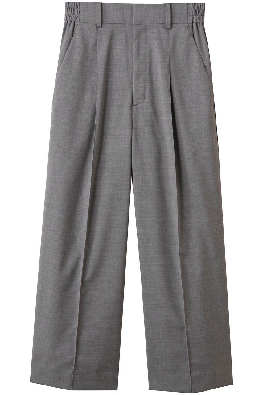 【エブール/ebure】の【店舗限定】ポリエステルウールトロピカル ワイドパンツ インテリア・キッズ・メンズ・レディースファッション・服の通販 founy(ファニー) 　ファッション　Fashion　レディースファッション　Fashion for Women　パンツ　Pants & Trousers　ウォッシャブル　Machine Washable　ストレッチ　Stretch, Stretchy Fabric　ロング　Long, Long-Length　ワイド　Wide, Wide Fit　再入荷　Restock / Back in Stock　グレー|ID: prp329100004587564 ipo3291000000035661707