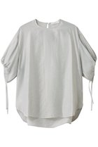 【エブール/ebure】の【6/27 0:00販売開始】【店舗限定】ブレンドヤーンキュプラシルク パフスリーブブラウス ライトグレー|ID:prp329100004587567