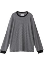 【シュタイン/ssstein】の【UNISEX】FINE WOOL OVERSIZED LONG SLEEVE TEE 人気、トレンドファッション・服の通販 founy(ファニー) ファッション Fashion レディースファッション Fashion for Women トップス・カットソー Cut & Sew Tops シャツ・ブラウス・オフィスカジュアル Elegant Blouses & Button-Ups ロングTシャツ・Tシャツ Longline T-Shirts & Tees カットソー・ベーシックTシャツ Cut-and-Sewn Tops / Stretch Tees & Basics ユニセックス Unisex, Genderless インナー Innerwear スリーブ Sleeve, Long Sleeve / Short Sleeve ロング Long, Long-Length thumbnail ストライプ|ID: prp329100004587569 ipo3291000000035613295