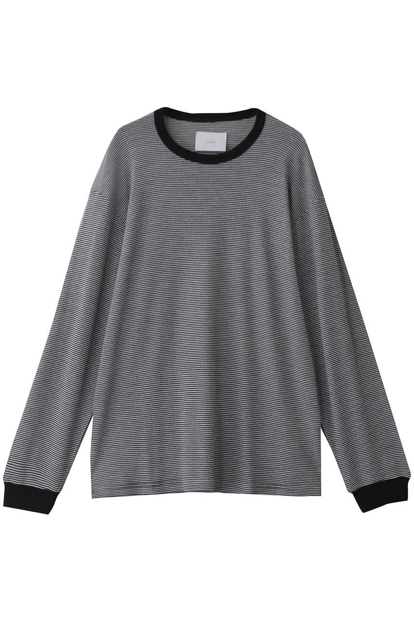 【シュタイン/ssstein】の【UNISEX】FINE WOOL OVERSIZED LONG SLEEVE TEE インテリア・キッズ・メンズ・レディースファッション・服の通販 founy(ファニー) 　ファッション　Fashion　レディースファッション　Fashion for Women　トップス・カットソー　Cut & Sew Tops　シャツ・ブラウス・オフィスカジュアル　Elegant Blouses & Button-Ups　ロングTシャツ・Tシャツ　Longline T-Shirts & Tees　カットソー・ベーシックTシャツ　Cut-and-Sewn Tops / Stretch Tees & Basics　ユニセックス　Unisex, Genderless　インナー　Innerwear　スリーブ　Sleeve, Long Sleeve / Short Sleeve　ロング　Long, Long-Length　ストライプ|ID: prp329100004587569 ipo3291000000035613295