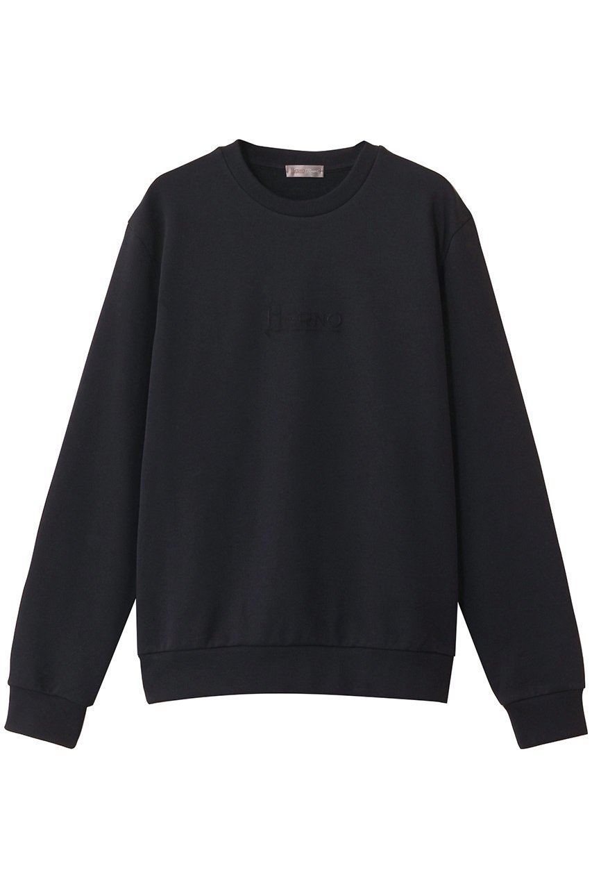 【ヘルノ/HERNO / MEN】の【MEN】ロゴプリント コットン プルオーバー インテリア・キッズ・メンズ・レディースファッション・服の通販 founy(ファニー) 　ファッション　Fashion　メンズファッション　Men's Style Online　トップス・カットソー　Tops/Tshirt/Men　シャツ　Shirts　2025年　2025　2025-2026秋冬・A/W　Aw/Autumn/Winter/Fw/Fall/2025-2026　スリーブ　Sleeve　フロント　Front　プリント　Print　リラックス　Relax　ロング　Long　A/W・秋冬　Aw・Autumn/Winter・Fw・Fall-Winter　ネイビー|ID: prp329100004587573 ipo3291000000032535669