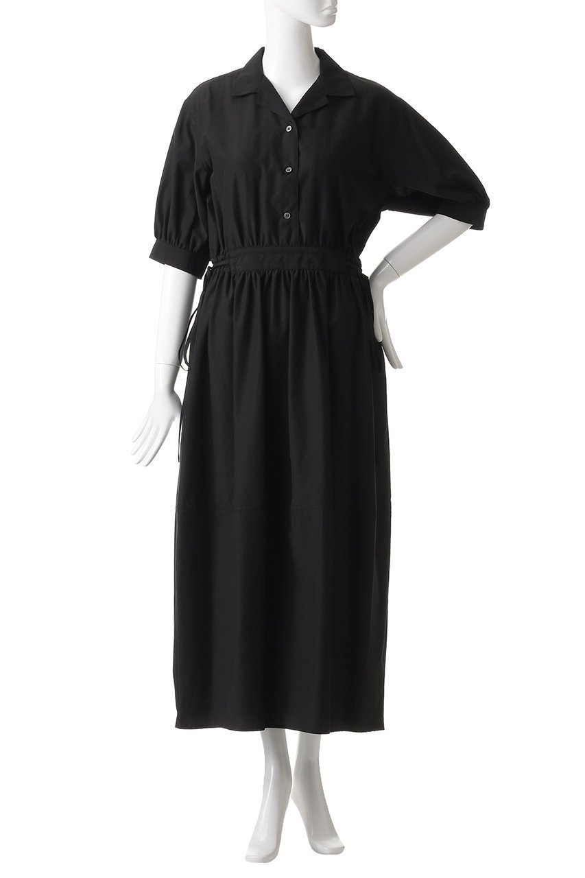 【マノフ/MANOF】のTYPEWEITER GATHER ONE PIECE/ワンピース 人気、トレンドファッション・服の通販 founy(ファニー) 　ファッション　Fashion　レディースファッション　Fashion for Women　ワンピース　Dresses　チュニック　Tunic Tops & Dresses　コンパクト　Compact, Small Size　スリーブ　Sleeve, Long Sleeve / Short Sleeve　チュニック　Tunic, Long Top　トレンド　Trend, Trending Now　バルーン　Balloon, Balloon Silhouette　フェミニン　Feminine, Girly　リボン　Ribbon, Bow　ルーズ　Loose, Oversized　ロング　Long, Long-Length　other-2|ID: prp329100004587574 ipo3291000000035613317