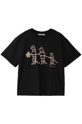 【プレインピープル/PLAIN PEOPLE】 ミーアキャットプリントTシャツ人気、トレンドファッション・服の通販 founy(ファニー) ファッション Fashion レディースファッション Ladies' Fashion Online トップス・カットソー Tops/Tshirt シャツ/ブラウス Shirts/Blouses ロング / Tシャツ T-Shirts カットソー Cut and Sewn 2025年 2025 おすすめ Recommend ショート Short スリーブ Sleeve デニム Denim プリント Print モチーフ Motif 半袖 Short Sleeve A/W・秋冬 Aw・Autumn/Winter・Fw・Fall-Winter |ID:prp329100004587597