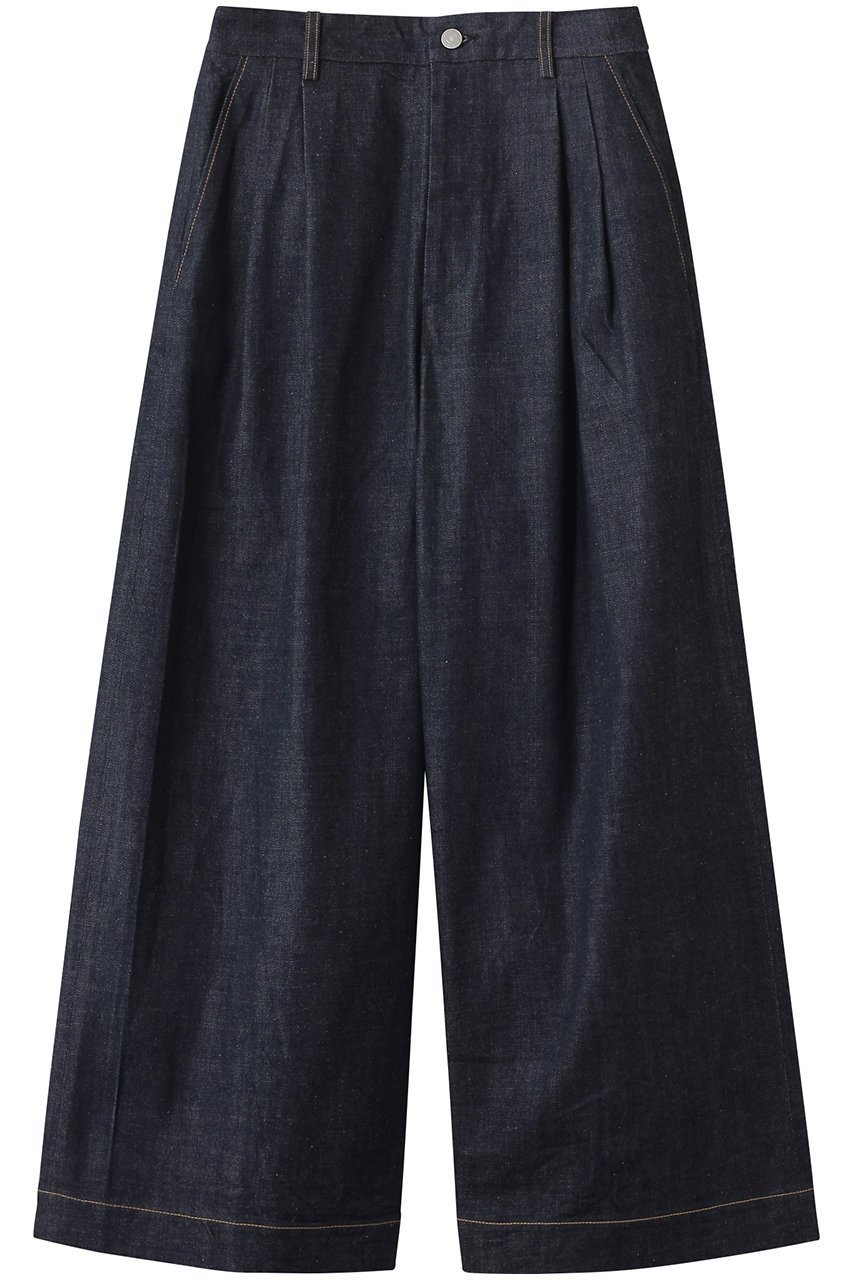 【ブラミンク/BLAMINK】の【BLMK】デニムバギーパンツ 人気、トレンドファッション・服の通販 founy(ファニー) 　ファッション　Fashion　レディースファッション　Fashion for Women　パンツ　Pants & Trousers　デニムパンツ・ジーンズ・美脚デニム　Denim Jeans & Pants　ウォッシュ　Washed Finish　エレガント 上品　Elegant　シンプル　Simple, Minimal　ジャケット　Jacket, Outerwear　デニム　Denim, Jeans Material　ワイド　Wide, Wide Fit　定番　Standard, Basic Item　 other-1|ID: prp329100004587603 ipo3291000000035613344