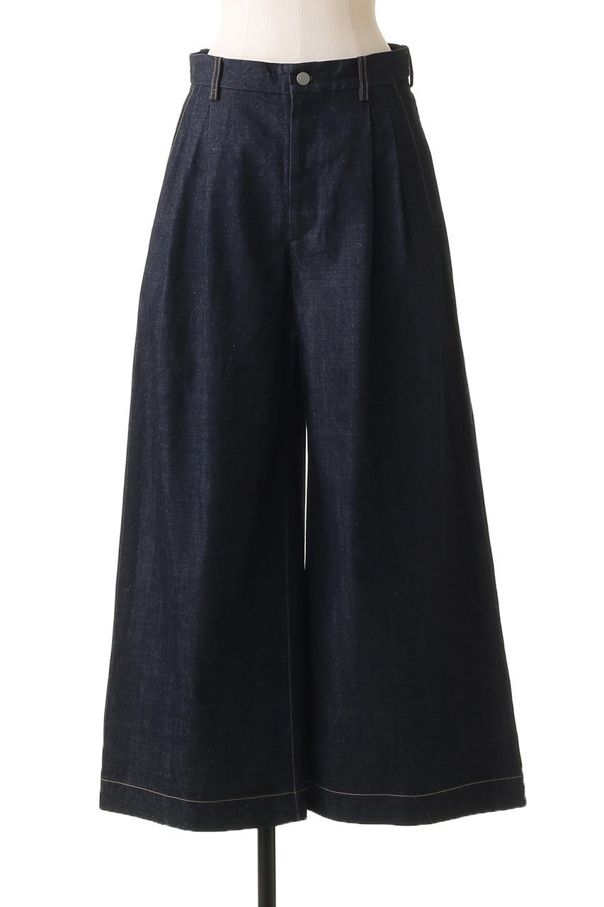 【ブラミンク/BLAMINK】の【BLMK】デニムバギーパンツ 人気、トレンドファッション・服の通販 founy(ファニー) 　ファッション　Fashion　レディースファッション　Fashion for Women　パンツ　Pants & Trousers　デニムパンツ・ジーンズ・美脚デニム　Denim Jeans & Pants　ウォッシュ　Washed Finish　エレガント 上品　Elegant　シンプル　Simple, Minimal　ジャケット　Jacket, Outerwear　デニム　Denim, Jeans Material　ワイド　Wide, Wide Fit　定番　Standard, Basic Item　other-2|ID: prp329100004587603 ipo3291000000035613346