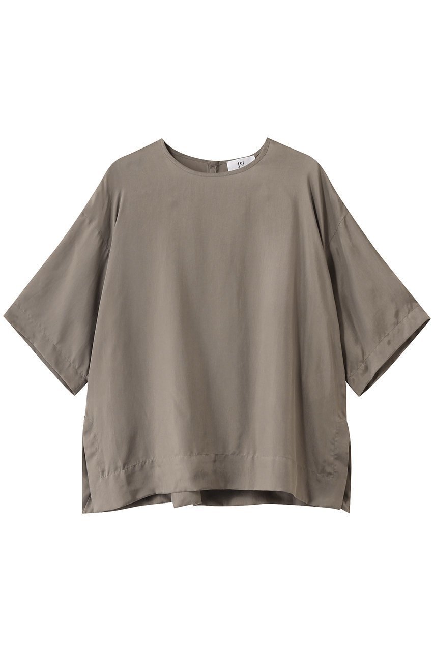 【プルミエ アロンディスモン/1er Arrondissement】のキュプラフィブリルTブラウス 人気、トレンドファッション・服の通販 founy(ファニー) 　ファッション　Fashion　レディースファッション　Ladies' Fashion Online　トップス・カットソー　Tops/Tshirt　シャツ/ブラウス　Shirts/Blouses　2025年　2025　とろみ　Thickness　キュプラ　Cupra　ショート　Short　シンプル　Simple　スリット　Slit　スリーブ　Sleeve　A/W・秋冬　Aw・Autumn/Winter・Fw・Fall-Winter　 other-1|ID: prp329100004587611 ipo3291000000032535959