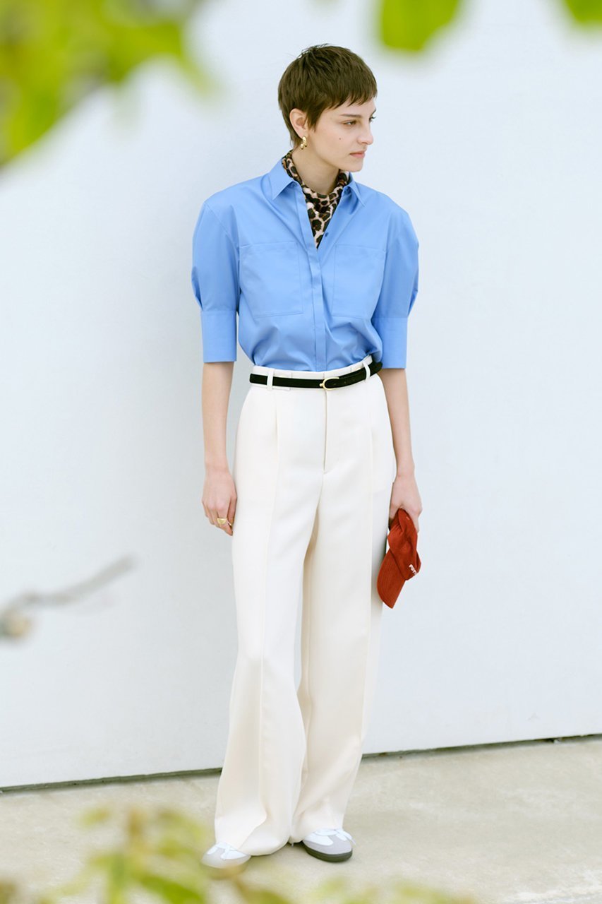 【アルアバイル/allureville】のコットンストレッチブロードシャツ 人気、トレンドファッション・服の通販 founy(ファニー) 　ファッション　Fashion　レディースファッション　Fashion for Women　トップス・カットソー　Cut & Sew Tops　シャツ・ブラウス・オフィスカジュアル　Elegant Blouses & Button-Ups　ショート　Short, Short Length　シンプル　Simple, Minimal　スリット　Slit, Slit Detail　スリーブ　Sleeve, Long Sleeve / Short Sleeve　ファブリック　Fabric, Textile　リュクス　Luxury, Elegant, High-End, Chic　エレガント 上品　Elegant　定番　Standard, Basic Item　other-6|ID: prp329100004587615 ipo3291000000032685503