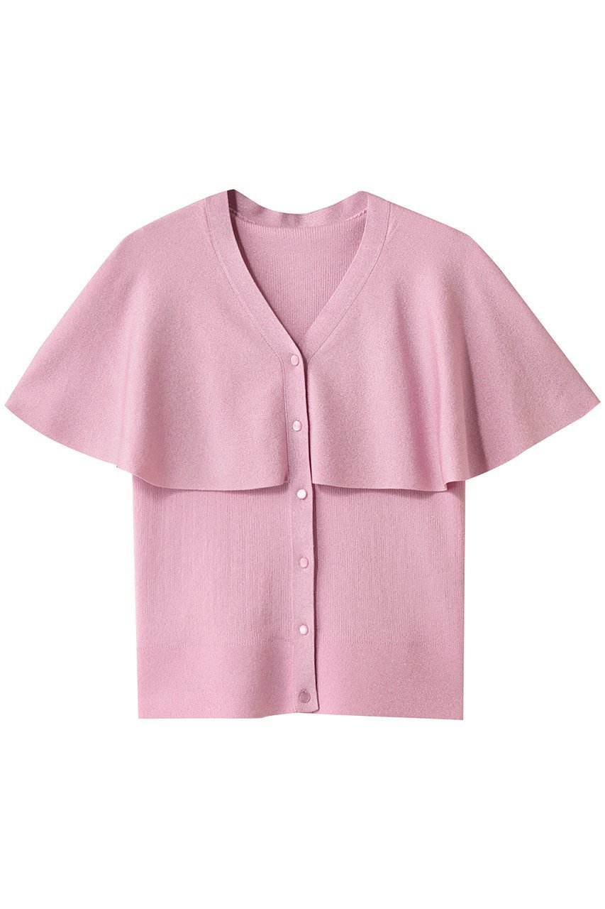 【アルアバイル/allureville】の【Loulou Willoughby】メタリックヤーンケーププルオーバー インテリア・キッズ・メンズ・レディースファッション・服の通販 founy(ファニー) 　ファッション　Fashion　レディースファッション　Fashion for Women　トップス・カットソー　Cut & Sew Tops　ニット　Knit Tops & Sweaters　カジュアルプルオーバー・ニットトップス　Pullovers & Knit Tops / Casual Pullovers　おすすめ　Recommended / Our Picks　ドレープ　Drape, Draping Fabric　ピンク|ID: prp329100004587616 ipo3291000000032536005