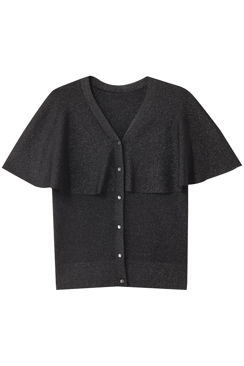 【アルアバイル/allureville】の【Loulou Willoughby】メタリックヤーンケーププルオーバー インテリア・キッズ・メンズ・レディースファッション・服の通販 founy(ファニー) 　ファッション　Fashion　レディースファッション　Fashion for Women　トップス・カットソー　Cut & Sew Tops　ニット　Knit Tops & Sweaters　カジュアルプルオーバー・ニットトップス　Pullovers & Knit Tops / Casual Pullovers　おすすめ　Recommended / Our Picks　ドレープ　Drape, Draping Fabric　ブラック|ID: prp329100004587616 ipo3291000000032536007