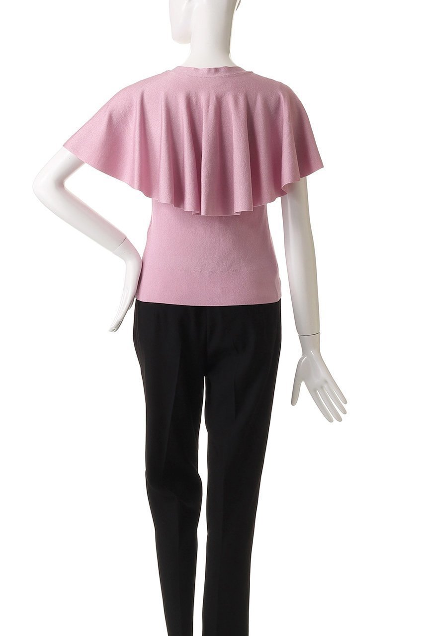 【アルアバイル/allureville】の【Loulou Willoughby】メタリックヤーンケーププルオーバー 人気、トレンドファッション・服の通販 founy(ファニー) 　ファッション　Fashion　レディースファッション　Fashion for Women　トップス・カットソー　Cut & Sew Tops　ニット　Knit Tops & Sweaters　カジュアルプルオーバー・ニットトップス　Pullovers & Knit Tops / Casual Pullovers　おすすめ　Recommended / Our Picks　ドレープ　Drape, Draping Fabric　other-4|ID: prp329100004587616 ipo3291000000032536012