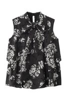 【アルアバイル/allureville】の【Loulou Willoughby】モノトーンフラワー刺繍ブラウス 人気、トレンドファッション・服の通販 founy(ファニー) ファッション Fashion レディースファッション Fashion for Women トップス・カットソー Cut & Sew Tops キャミソール&ノースリーブ Camisoles & Sleeveless Tops シャツ・ブラウス・オフィスカジュアル Elegant Blouses & Button-Ups おすすめ Recommended / Our Picks セットアップ Set-Up, Coordinated Outfit ノースリーブ Sleeveless, No-Sleeve フラワー Flower, Floral プリント Print, Printed Pattern モノトーン Monotone, Black and White レース Lace, Lace Fabric 夏 Summer |ID:prp329100004587618