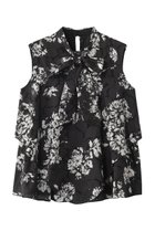 【アルアバイル/allureville】の【Loulou Willoughby】モノトーンフラワー刺繍ブラウス ブラック|ID: prp329100004587618 ipo3291000000036238984