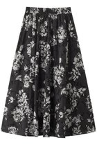 【アルアバイル/allureville】の【Loulou Willoughby】モノトーンフラワー刺繍フレアスカート ブラック|ID: prp329100004587620 ipo3291000000036238991