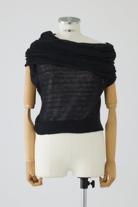 【リムアーク/RIM.ARK】 Off shoulder compact tops/トップス人気、トレンドファッション・服の通販 founy(ファニー) ファッション Fashion レディースファッション Ladies' Fashion Online トップス・カットソー Tops/Tshirt シャツ/ブラウス Shirts/Blouses アシンメトリー Asymmetry ショート Short スリーブ Sleeve デコルテ Decolletage モヘア Mohair NEW・新作・新着・新入荷 New Arrivals |ID:prp329100004587641