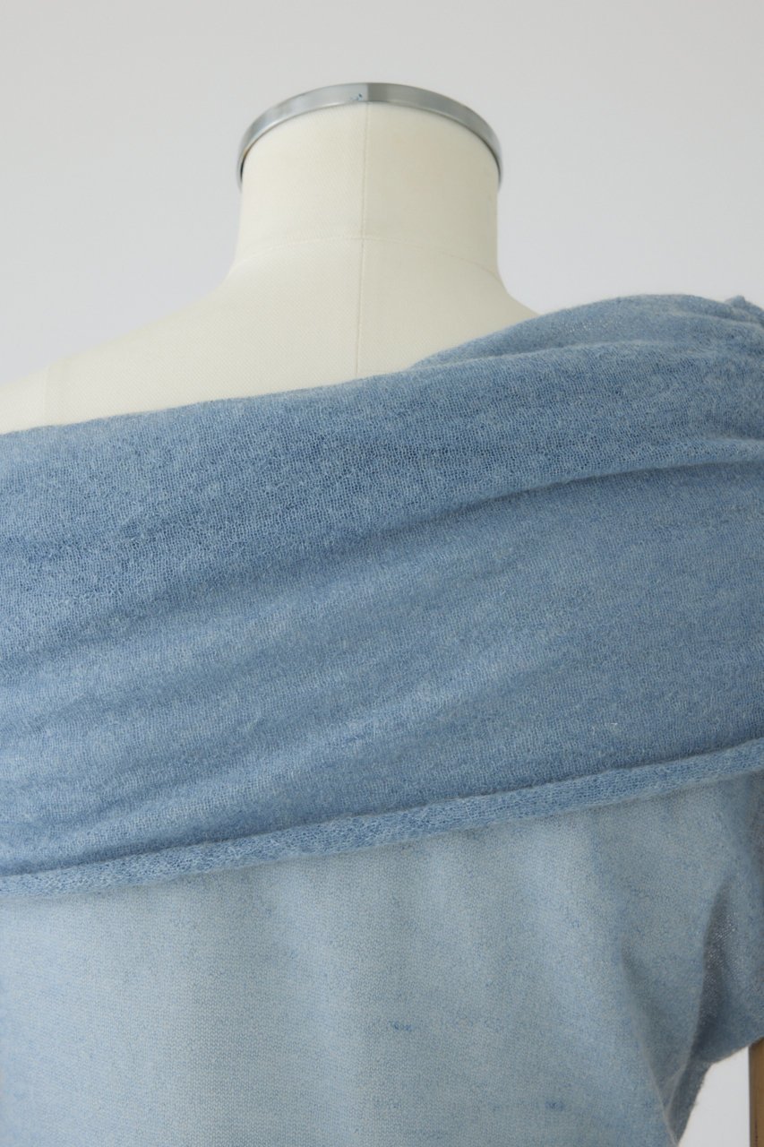 【リムアーク/RIM.ARK】のOff shoulder compact tops/トップス 人気、トレンドファッション・服の通販 founy(ファニー) 　ファッション　Fashion　レディースファッション　Ladies' Fashion Online　トップス・カットソー　Tops/Tshirt　シャツ/ブラウス　Shirts/Blouses　アシンメトリー　Asymmetry　ショート　Short　スリーブ　Sleeve　デコルテ　Decolletage　モヘア　Mohair　NEW・新作・新着・新入荷　New Arrivals　other-5|ID: prp329100004587641 ipo3291000000032536336