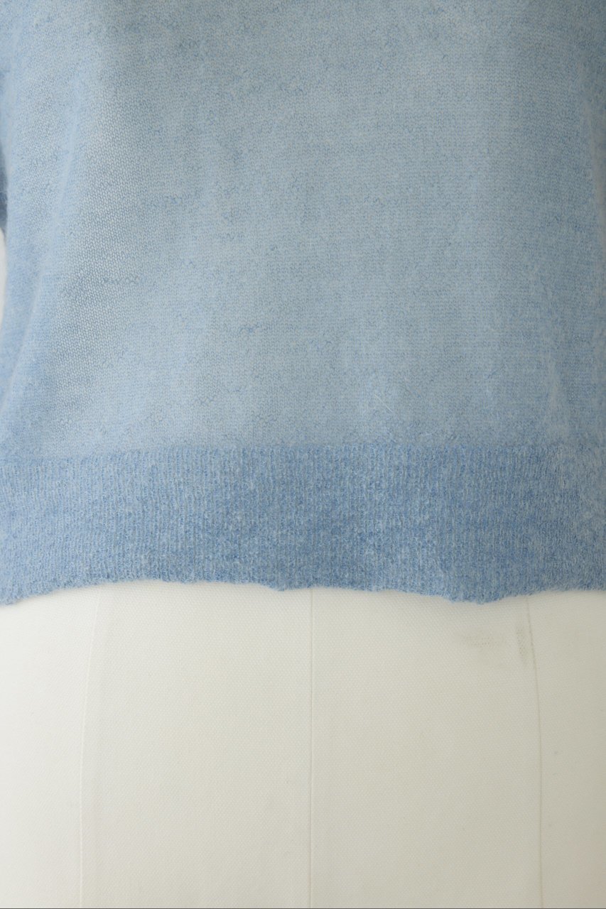 【リムアーク/RIM.ARK】のOff shoulder compact tops/トップス 人気、トレンドファッション・服の通販 founy(ファニー) 　ファッション　Fashion　レディースファッション　Ladies' Fashion Online　トップス・カットソー　Tops/Tshirt　シャツ/ブラウス　Shirts/Blouses　アシンメトリー　Asymmetry　ショート　Short　スリーブ　Sleeve　デコルテ　Decolletage　モヘア　Mohair　NEW・新作・新着・新入荷　New Arrivals　other-8|ID: prp329100004587641 ipo3291000000032536339
