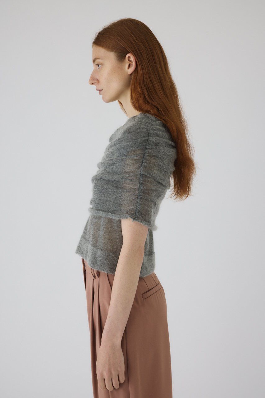 【リムアーク/RIM.ARK】のOff shoulder compact tops/トップス 人気、トレンドファッション・服の通販 founy(ファニー) ファッション Fashion レディースファッション Fashion for Women トップス・カットソー Cut & Sew Tops シャツ・ブラウス・オフィスカジュアル Elegant Blouses & Button-Ups アシンメトリー Asymmetrical Style ショート Short, Short Length スリーブ Sleeve, Long Sleeve / Short Sleeve デコルテ Décolleté, Neckline other-8|ID: prp329100004587641 ipo3291000000035993876