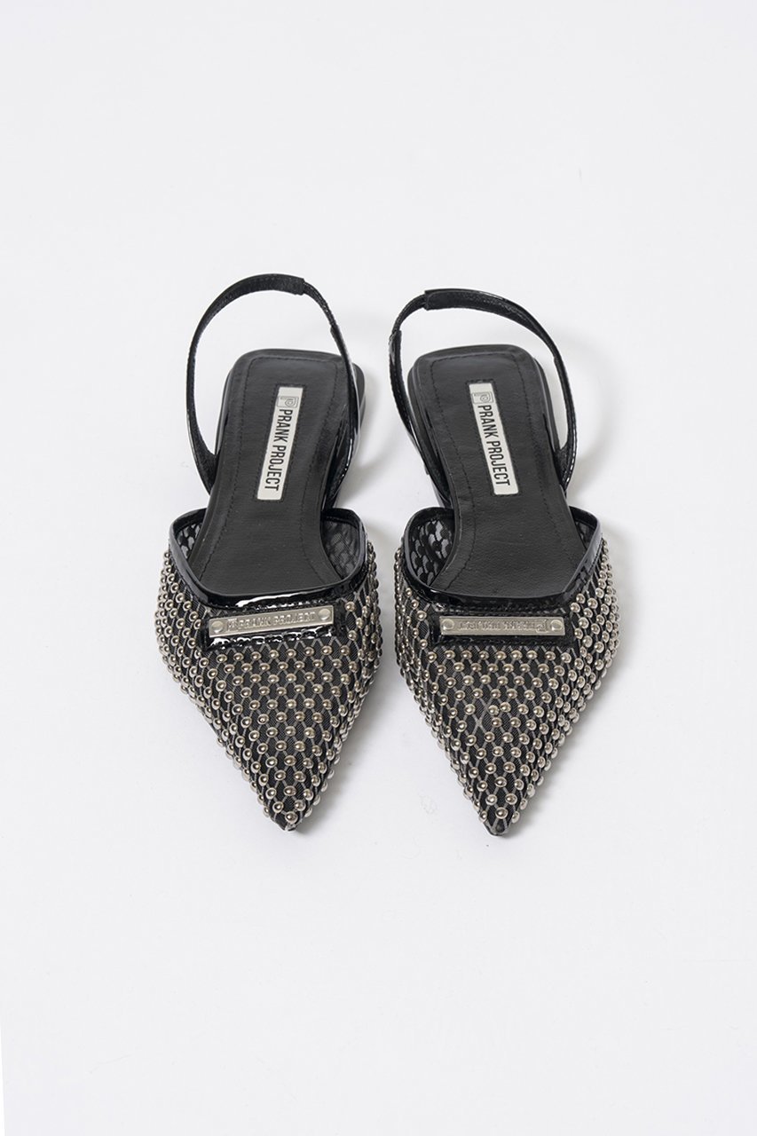 【プランク プロジェクト/PRANK PROJECT】のポインテッドフラットビジューパンプス 人気、トレンドファッション・服の通販 founy(ファニー) 　ファッション　Fashion　レディースファッション　Fashion for Women　サマー　Summer, Summer Style　ソックス　Socks, Hosiery　ビジュー　Bijou, Jewel-like Accent　メッシュ　Mesh, Net Fabric　ラップ　Wrap, Wrap Design　夏　Summer　other-2|ID: prp329100004587642 ipo3291000000035470697