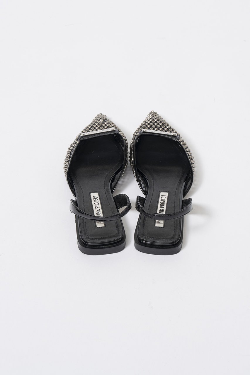 【プランク プロジェクト/PRANK PROJECT】のポインテッドフラットビジューパンプス 人気、トレンドファッション・服の通販 founy(ファニー) 　ファッション　Fashion　レディースファッション　Fashion for Women　サマー　Summer, Summer Style　ソックス　Socks, Hosiery　ビジュー　Bijou, Jewel-like Accent　メッシュ　Mesh, Net Fabric　ラップ　Wrap, Wrap Design　夏　Summer　other-4|ID: prp329100004587642 ipo3291000000035470699