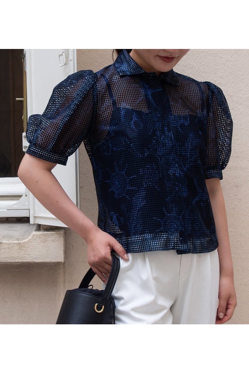 【アロー/aLORS】のBlouse a manches bouffantes ”Pelagia”ブラウス 人気、トレンドファッション・服の通販 founy(ファニー) 　ファッション　Fashion　レディースファッション　Ladies' Fashion Online　トップス・カットソー　Tops/Tshirt　シャツ/ブラウス　Shirts/Blouses　インナー　Inner　エアリー　Airy　キャミソール　Camisole　ショート　Short　シンプル　Simple　スリーブ　Sleeve　セットアップ　Set Up　デニム　Denim　フェミニン　Feminine　プリント　Print　モチーフ　Motif　おすすめ　Recommend　NEW・新作・新着・新入荷　New Arrivals　other-3|ID: prp329100004588490 ipo3291000000032548947