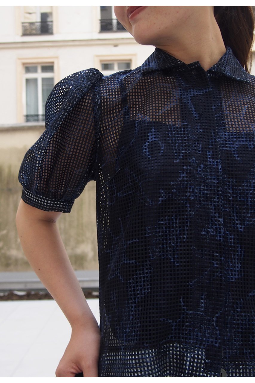 【アロー/aLORS】のBlouse a manches bouffantes ”Pelagia”ブラウス 人気、トレンドファッション・服の通販 founy(ファニー) 　ファッション　Fashion　レディースファッション　Ladies' Fashion Online　トップス・カットソー　Tops/Tshirt　シャツ/ブラウス　Shirts/Blouses　インナー　Inner　エアリー　Airy　キャミソール　Camisole　ショート　Short　シンプル　Simple　スリーブ　Sleeve　セットアップ　Set Up　デニム　Denim　フェミニン　Feminine　プリント　Print　モチーフ　Motif　おすすめ　Recommend　NEW・新作・新着・新入荷　New Arrivals　other-5|ID: prp329100004588490 ipo3291000000032548949