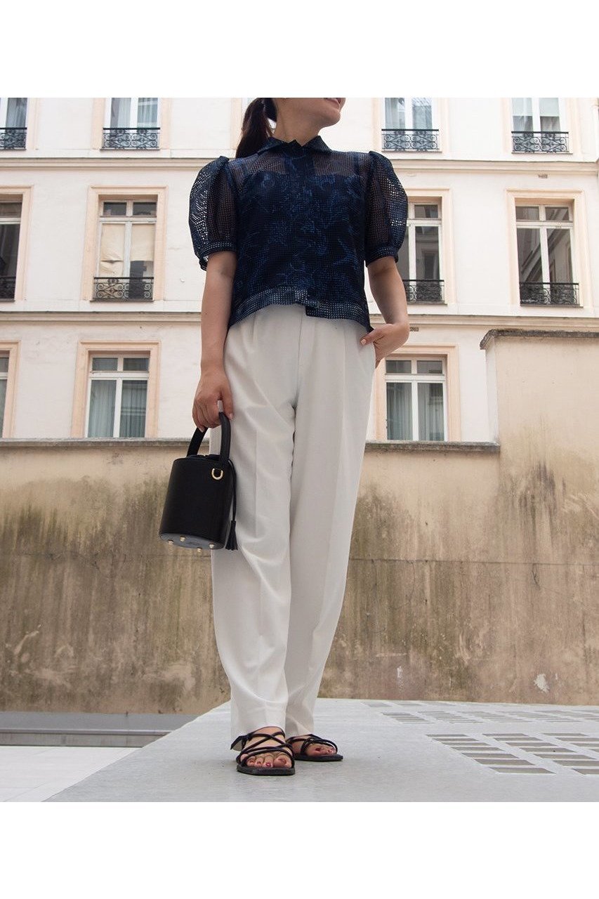 【アロー/aLORS】のBlouse a manches bouffantes ”Pelagia”ブラウス 人気、トレンドファッション・服の通販 founy(ファニー) 　ファッション　Fashion　レディースファッション　Ladies' Fashion Online　トップス・カットソー　Tops/Tshirt　シャツ/ブラウス　Shirts/Blouses　インナー　Inner　エアリー　Airy　キャミソール　Camisole　ショート　Short　シンプル　Simple　スリーブ　Sleeve　セットアップ　Set Up　デニム　Denim　フェミニン　Feminine　プリント　Print　モチーフ　Motif　おすすめ　Recommend　NEW・新作・新着・新入荷　New Arrivals　other-7|ID: prp329100004588490 ipo3291000000032548951