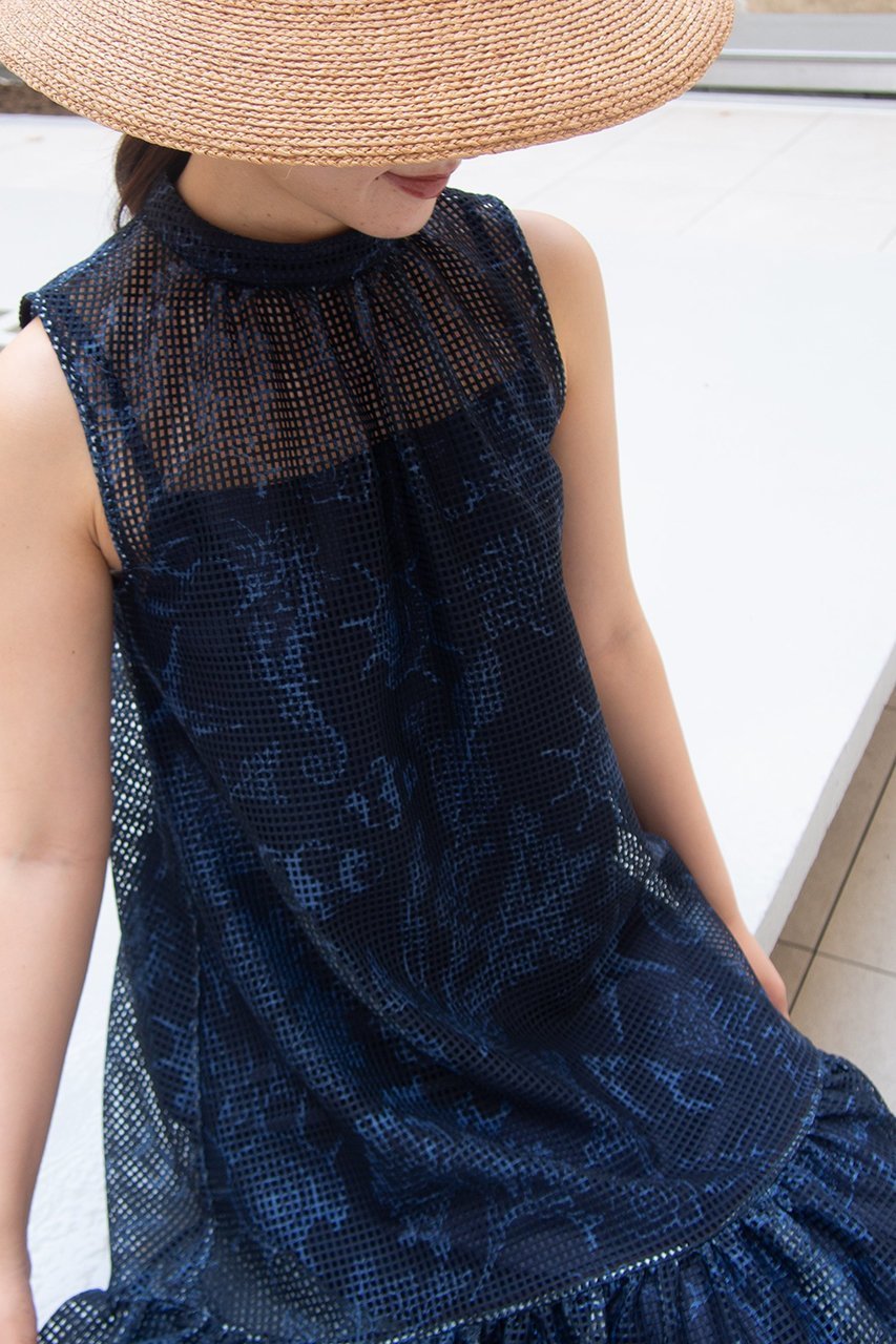 【アロー/aLORS】のRobe ”Pelagia” ワンピース 人気、トレンドファッション・服の通販 founy(ファニー) 　ファッション　Fashion　レディースファッション　Ladies' Fashion Online　ワンピース　Dress　チュニック　Tunic　インナー　Inner　キャミソール　Camisole　ギャザー　Gather　ショルダー　Shoulder　チュニック　Tunic　デニム　Denim　プリント　Print　モチーフ　Motif　ロング　Long　NEW・新作・新着・新入荷　New Arrivals　other-6|ID: prp329100004588491 ipo3291000000032548959