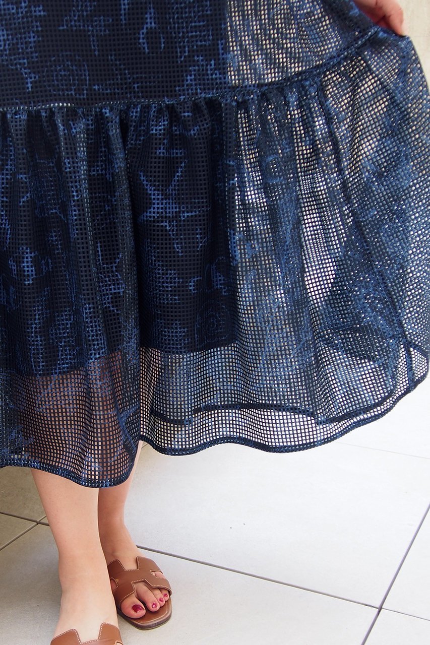 【アロー/aLORS】のRobe ”Pelagia” ワンピース 人気、トレンドファッション・服の通販 founy(ファニー) 　ファッション　Fashion　レディースファッション　Ladies' Fashion Online　ワンピース　Dress　チュニック　Tunic　インナー　Inner　キャミソール　Camisole　ギャザー　Gather　ショルダー　Shoulder　チュニック　Tunic　デニム　Denim　プリント　Print　モチーフ　Motif　ロング　Long　NEW・新作・新着・新入荷　New Arrivals　other-7|ID: prp329100004588491 ipo3291000000032548960