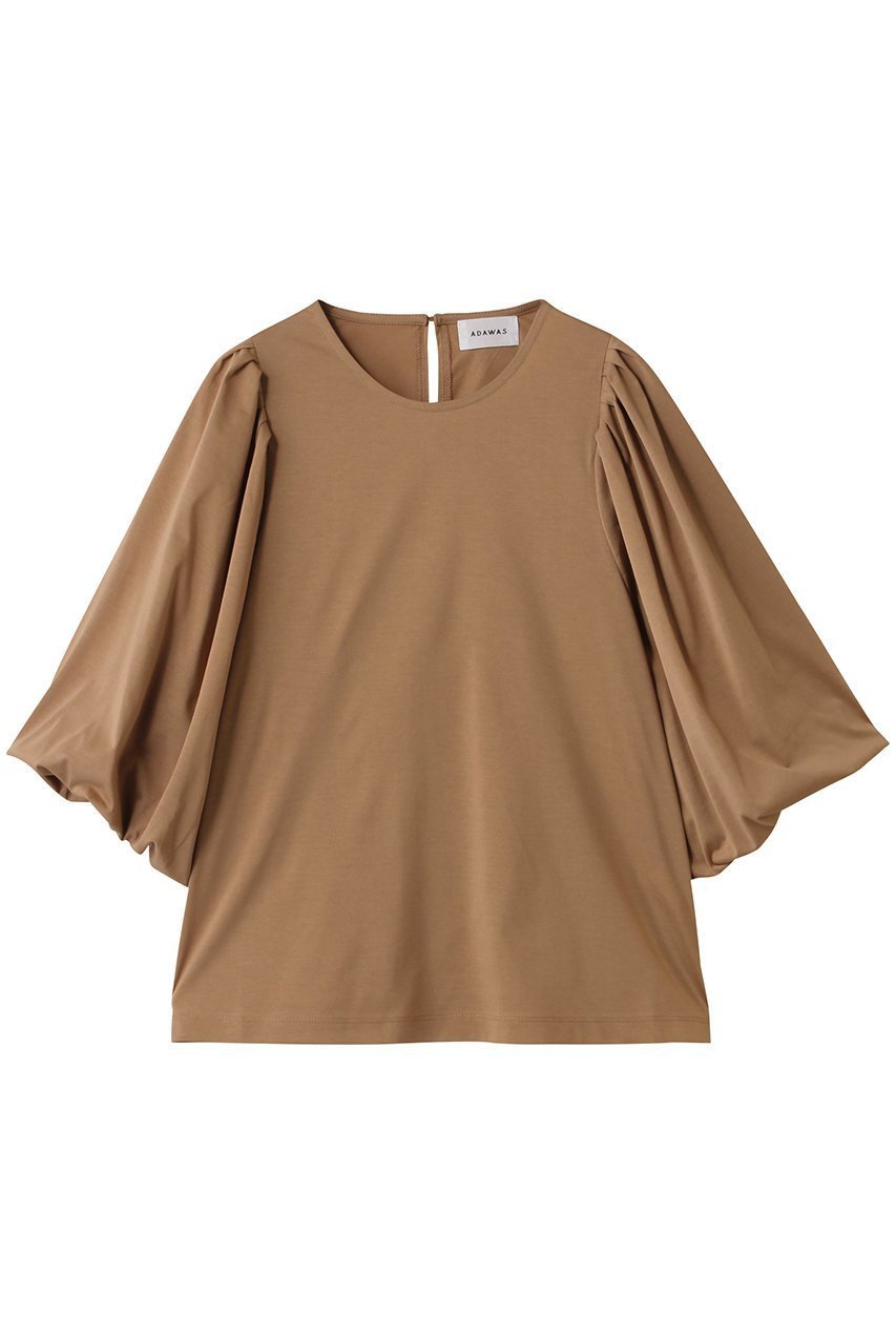 【アダワス/ADAWAS】のPLATING ジャージー バルーン-スリーブ Tシャツ インテリア・キッズ・メンズ・レディースファッション・服の通販 founy(ファニー) 　ファッション　Fashion　レディースファッション　Ladies' Fashion Online　トップス・カットソー　Tops/Tshirt　シャツ/ブラウス　Shirts/Blouses　ロング / Tシャツ　T-Shirts　カットソー　Cut and Sewn　2025年　2025　2025-2026秋冬・A/W　Aw/Autumn/Winter/Fw/Fall/2025-2026　おすすめ　Recommend　ショート　Short　ジャージ　Jersey　ジャージー　Jersey　スリーブ　Sleeve　バルーン　Balloon　フレア　Flare　A/W・秋冬　Aw・Autumn/Winter・Fw・Fall-Winter　キャメル|ID: prp329100004588494 ipo3291000000032548978