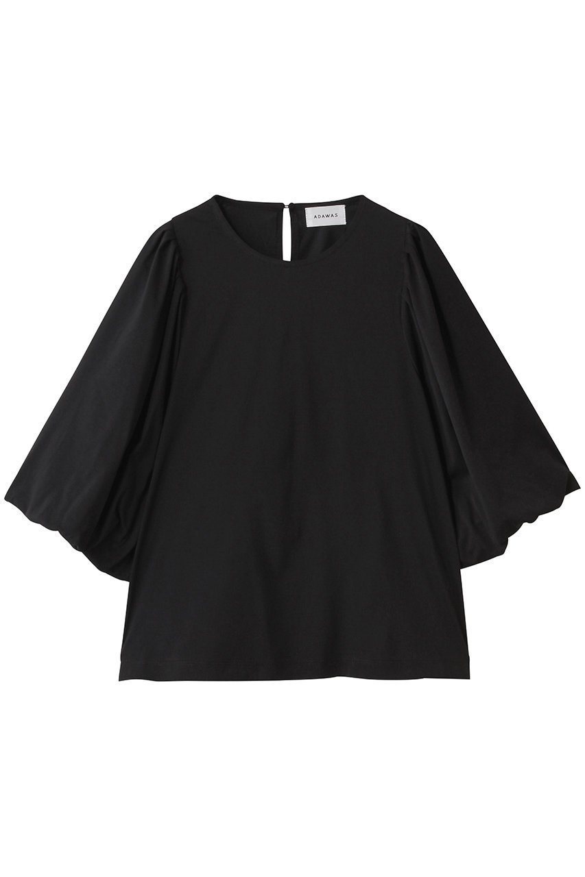 【アダワス/ADAWAS】のPLATING ジャージー バルーン-スリーブ Tシャツ インテリア・キッズ・メンズ・レディースファッション・服の通販 founy(ファニー) 　ファッション　Fashion　レディースファッション　Ladies' Fashion Online　トップス・カットソー　Tops/Tshirt　シャツ/ブラウス　Shirts/Blouses　ロング / Tシャツ　T-Shirts　カットソー　Cut and Sewn　2025年　2025　2025-2026秋冬・A/W　Aw/Autumn/Winter/Fw/Fall/2025-2026　おすすめ　Recommend　ショート　Short　ジャージ　Jersey　ジャージー　Jersey　スリーブ　Sleeve　バルーン　Balloon　フレア　Flare　A/W・秋冬　Aw・Autumn/Winter・Fw・Fall-Winter　ブラック|ID: prp329100004588494 ipo3291000000032548979