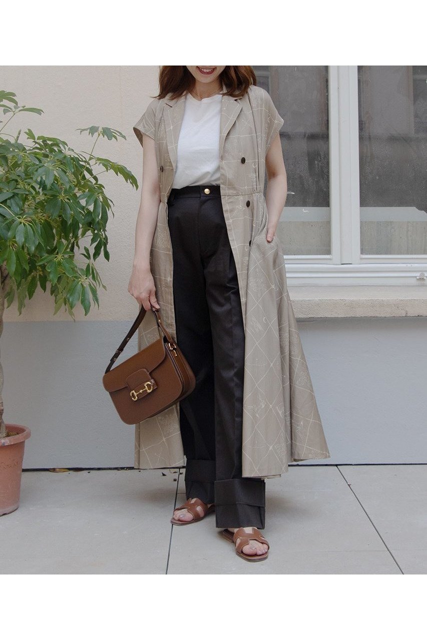 【アロー/aLORS】のRobe marine ”Astrifera” ワンピース 人気、トレンドファッション・服の通販 founy(ファニー) 　ファッション　Fashion　レディースファッション　Ladies' Fashion Online　ワンピース　Dress　チュニック　Tunic　ギャザー　Gather　サテン　Satin　ダブル　Double　チュニック　Tunic　ドレープ　Drape　プリント　Print　ロング　Long　夏　Summer　NEW・新作・新着・新入荷　New Arrivals　other-4|ID: prp329100004588509 ipo3291000000032549108