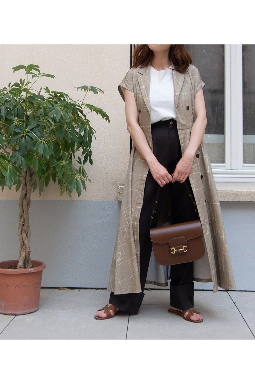 【アロー/aLORS】のRobe marine ”Astrifera” ワンピース 人気、トレンドファッション・服の通販 founy(ファニー) 　ファッション　Fashion　レディースファッション　Ladies' Fashion Online　ワンピース　Dress　チュニック　Tunic　ギャザー　Gather　サテン　Satin　ダブル　Double　チュニック　Tunic　ドレープ　Drape　プリント　Print　ロング　Long　夏　Summer　NEW・新作・新着・新入荷　New Arrivals　other-6|ID: prp329100004588509 ipo3291000000032549110