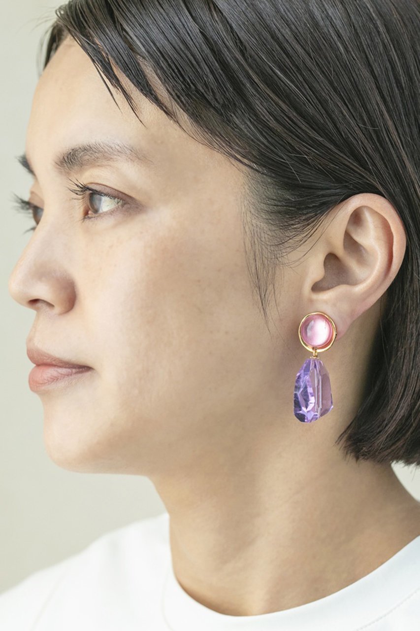 【セシル エ ジャンヌ/CECILE ET JEANNE】のルミエール クリスタルカットイヤリング 人気、トレンドファッション・服の通販 founy(ファニー) 　ファッション　Fashion　レディースファッション　Fashion for Women　ジュエリー　Jewelry　ファッションリング　Fashion Rings　イヤリング・フープ・ドロップタイプ　Hoop, Drop & Clip Earrings　イヤリング　Earrings　クリスタル　Crystal, Swarovski　トレンド　Trend, Trending Now　エレガント 上品　Elegant　other-2|ID: prp329100004588515 ipo3291000000035477706