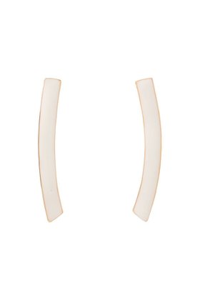 【セシル エ ジャンヌ/CECILE ET JEANNE】 エマイユ ホワイト カーブピアス人気、トレンドファッション・服の通販 founy(ファニー) ファッション Fashion レディースファッション Ladies' Fashion Online ジュエリー Jewelry リング Rings イヤリング Earrings イヤリング Earrings クール Cool シンプル Simple フェミニン Feminine NEW・新作・新着・新入荷 New Arrivals |ID:prp329100004588518