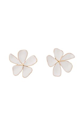 【セシル エ ジャンヌ/CECILE ET JEANNE】 エマイユ ホワイト フルールイヤリング人気、トレンドファッション・服の通販 founy(ファニー) ファッション Fashion レディースファッション Ladies' Fashion Online ジュエリー Jewelry リング Rings イヤリング Earrings イヤリング Earrings シンプル Simple NEW・新作・新着・新入荷 New Arrivals |ID:prp329100004588521