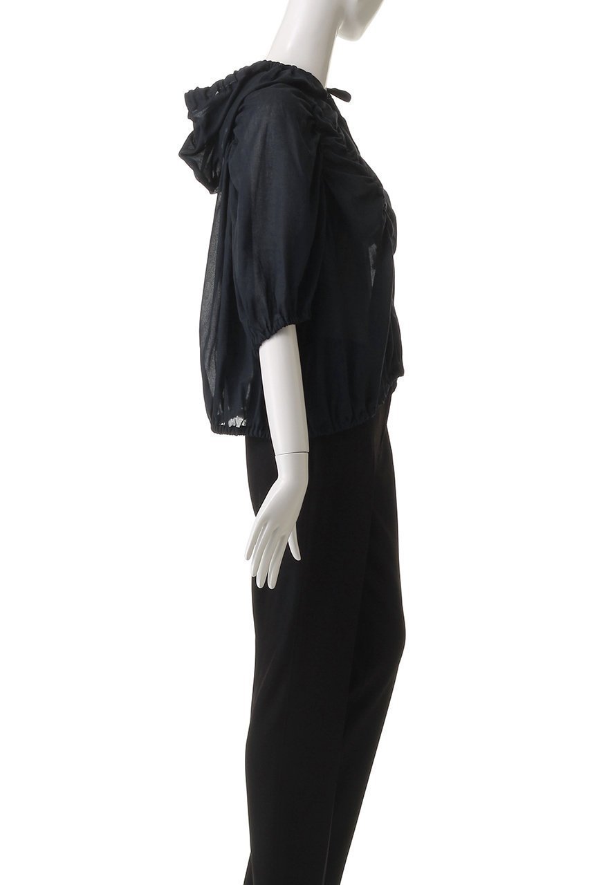 【ミズイロ インド/mizuiro ind】のgathered hooded shirt シャツ 人気、トレンドファッション・服の通販 founy(ファニー) 　ファッション　Fashion　レディースファッション　Fashion for Women　トップス・カットソー　Cut & Sew Tops　シャツ・ブラウス・オフィスカジュアル　Elegant Blouses & Button-Ups　ギャザー　Gathered, Ruffled　シアー　Sheer, See-Through　ショート　Short, Short Length　スリーブ　Sleeve, Long Sleeve / Short Sleeve　トレンド　Trend, Trending Now　ワイド　Wide, Wide Fit　夏　Summer　春　Spring　S/S・春夏　SS, Spring/Summer, Warm Season　other-3|ID: prp329100004588525 ipo3291000000036392662