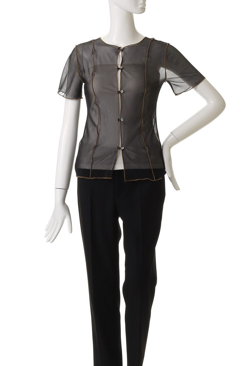 【プランク プロジェクト/PRANK PROJECT】の2WAYシアートップ / 2Way Sheer Top 人気、トレンドファッション・服の通販 founy(ファニー) 　ファッション　Fashion　レディースファッション　Fashion for Women　トップス・カットソー　Cut & Sew Tops　シャツ・ブラウス・オフィスカジュアル　Elegant Blouses & Button-Ups　ロングTシャツ・Tシャツ　Longline T-Shirts & Tees　カットソー・ベーシックTシャツ　Cut-and-Sewn Tops / Stretch Tees & Basics　インナー　Innerwear　ショート　Short, Short Length　ストレッチ　Stretch, Stretchy Fabric　スリーブ　Sleeve, Long Sleeve / Short Sleeve　タンブラー　Tumbler, Travel Mug　other-2|ID: prp329100004588532 ipo3291000000035060876