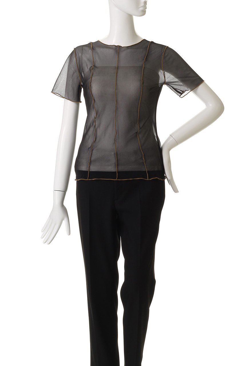 【プランク プロジェクト/PRANK PROJECT】の2WAYシアートップ / 2Way Sheer Top 人気、トレンドファッション・服の通販 founy(ファニー) ファッション Fashion レディースファッション Fashion for Women トップス・カットソー Cut & Sew Tops シャツ・ブラウス・オフィスカジュアル Elegant Blouses & Button-Ups ロングTシャツ・Tシャツ Longline T-Shirts & Tees カットソー・ベーシックTシャツ Cut-and-Sewn Tops / Stretch Tees & Basics インナー Innerwear ショート Short, Short Length ストレッチ Stretch, Stretchy Fabric スリーブ Sleeve, Long Sleeve / Short Sleeve タンブラー Tumbler, Travel Mug other-6|ID: prp329100004588532 ipo3291000000035983233