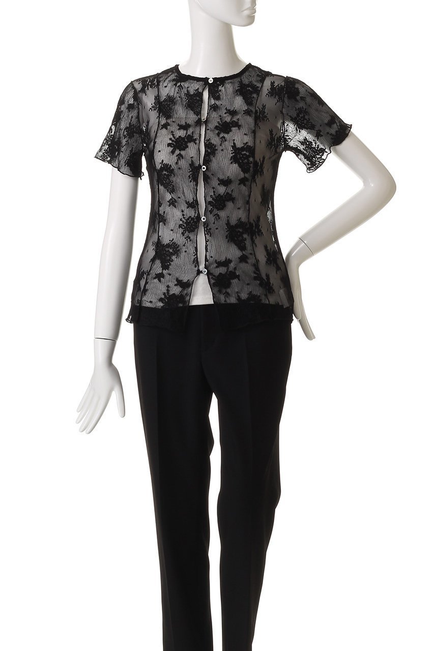 【プランク プロジェクト/PRANK PROJECT】の2WAYレースシアートップ / 2Way Lace Sheer Top 人気、トレンドファッション・服の通販 founy(ファニー) 　ファッション　Fashion　レディースファッション　Fashion for Women　トップス・カットソー　Cut & Sew Tops　シャツ・ブラウス・オフィスカジュアル　Elegant Blouses & Button-Ups　ロングTシャツ・Tシャツ　Longline T-Shirts & Tees　カットソー・ベーシックTシャツ　Cut-and-Sewn Tops / Stretch Tees & Basics　インナー　Innerwear　ショート　Short, Short Length　ストレッチ　Stretch, Stretchy Fabric　スリーブ　Sleeve, Long Sleeve / Short Sleeve　プリーツ　Pleats, Pleated　ランダム　Random, Irregular　レース　Lace, Lace Fabric　定番　Standard, Basic Item　other-2|ID: prp329100004588534 ipo3291000000035790712
