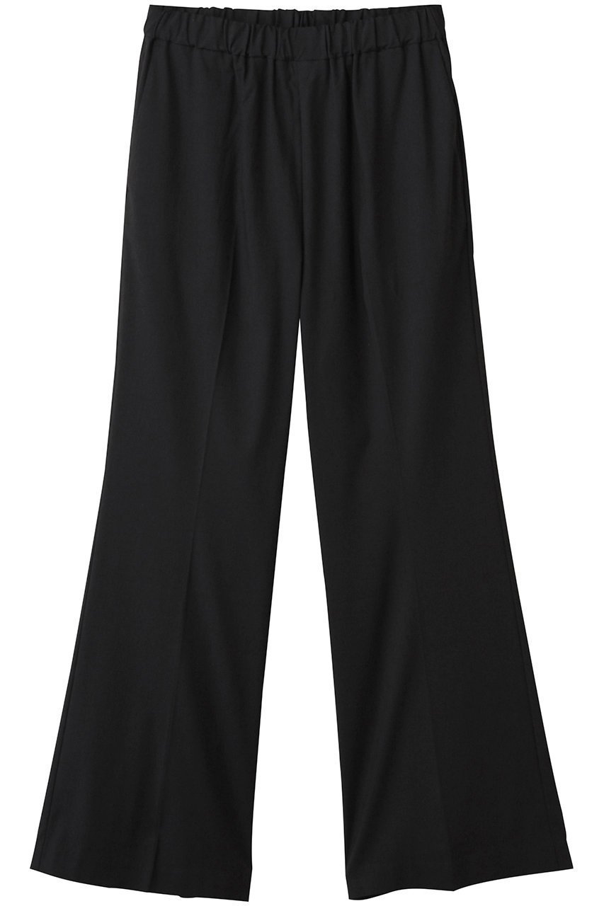 【ミディウミソリッド/MIDIUMISOLID】のcenter press flared PT パンツ インテリア・キッズ・メンズ・レディースファッション・服の通販 founy(ファニー) 　ファッション　Fashion　レディースファッション　Fashion for Women　パンツ　Pants & Trousers　センター　Center, Center Line　フレア　Flare, Flared　black|ID: prp329100004588552 ipo3291000000035068726