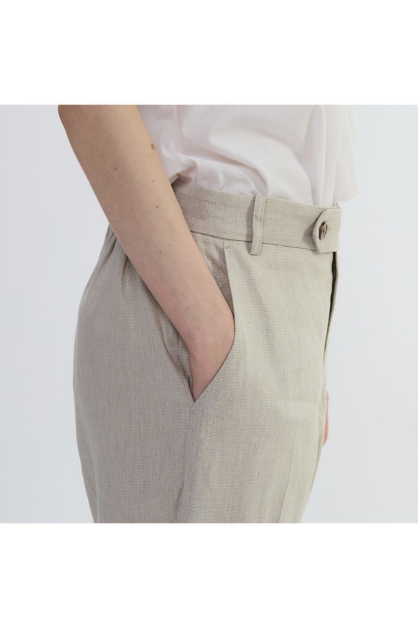 【プレインピープル/PLAIN PEOPLE】のリネンレーヨンストレッチテーパードパンツ 人気、トレンドファッション・服の通販 founy(ファニー) 　ファッション　Fashion　レディースファッション　Ladies' Fashion Online　パンツ　Pants　ギャザー　Gather　スラックス　Slacks　テーパード　Tapered　エレガント 上品　Elegant　NEW・新作・新着・新入荷　New Arrivals　other-3|ID: prp329100004588559 ipo3291000000032549491