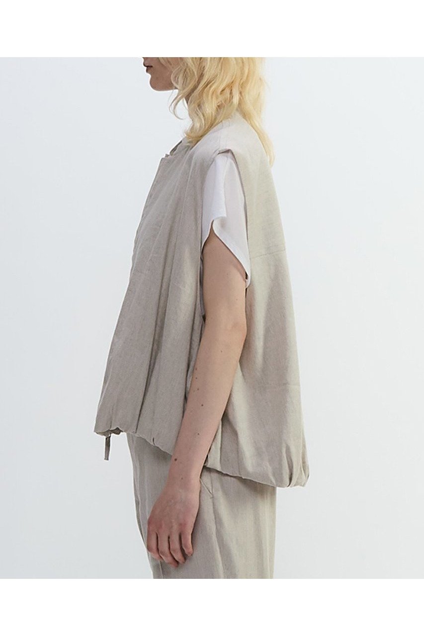 【プレインピープル/PLAIN PEOPLE】のリネンレーヨンストレッチブルゾンジレ 人気、トレンドファッション・服の通販 founy(ファニー) 　ファッション　Fashion　レディースファッション　Ladies' Fashion Online　アウター　Coat Outerwear　ジャケット　Jackets　ブルゾン　Blouson/Jackets　おすすめ　Recommend　ギャザー　Gather　ジャケット　Jacket　セットアップ　Set Up　ドレス　Dress　ブルゾン　Blouson　ベスト　Vest　NEW・新作・新着・新入荷　New Arrivals　other-2|ID: prp329100004588560 ipo3291000000032549496