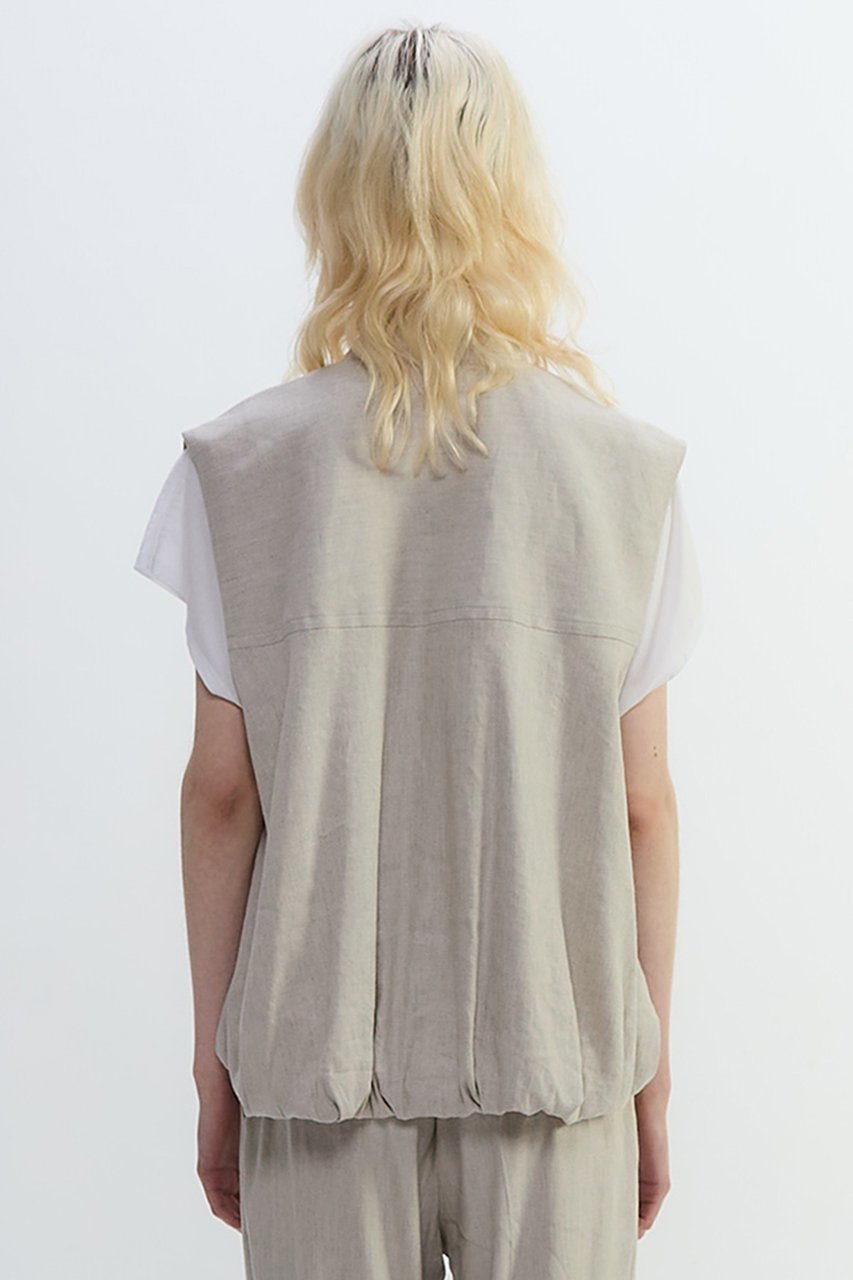 【プレインピープル/PLAIN PEOPLE】のリネンレーヨンストレッチブルゾンジレ 人気、トレンドファッション・服の通販 founy(ファニー) 　ファッション　Fashion　レディースファッション　Ladies' Fashion Online　アウター　Coat Outerwear　ジャケット　Jackets　ブルゾン　Blouson/Jackets　おすすめ　Recommend　ギャザー　Gather　ジャケット　Jacket　セットアップ　Set Up　ドレス　Dress　ブルゾン　Blouson　ベスト　Vest　NEW・新作・新着・新入荷　New Arrivals　other-3|ID: prp329100004588560 ipo3291000000032549497