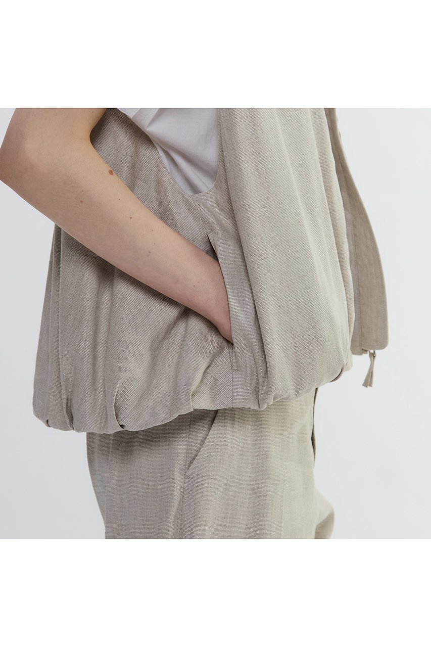 【プレインピープル/PLAIN PEOPLE】のリネンレーヨンストレッチブルゾンジレ 人気、トレンドファッション・服の通販 founy(ファニー) 　ファッション　Fashion　レディースファッション　Ladies' Fashion Online　アウター　Coat Outerwear　ジャケット　Jackets　ブルゾン　Blouson/Jackets　おすすめ　Recommend　ギャザー　Gather　ジャケット　Jacket　セットアップ　Set Up　ドレス　Dress　ブルゾン　Blouson　ベスト　Vest　NEW・新作・新着・新入荷　New Arrivals　other-6|ID: prp329100004588560 ipo3291000000032549500