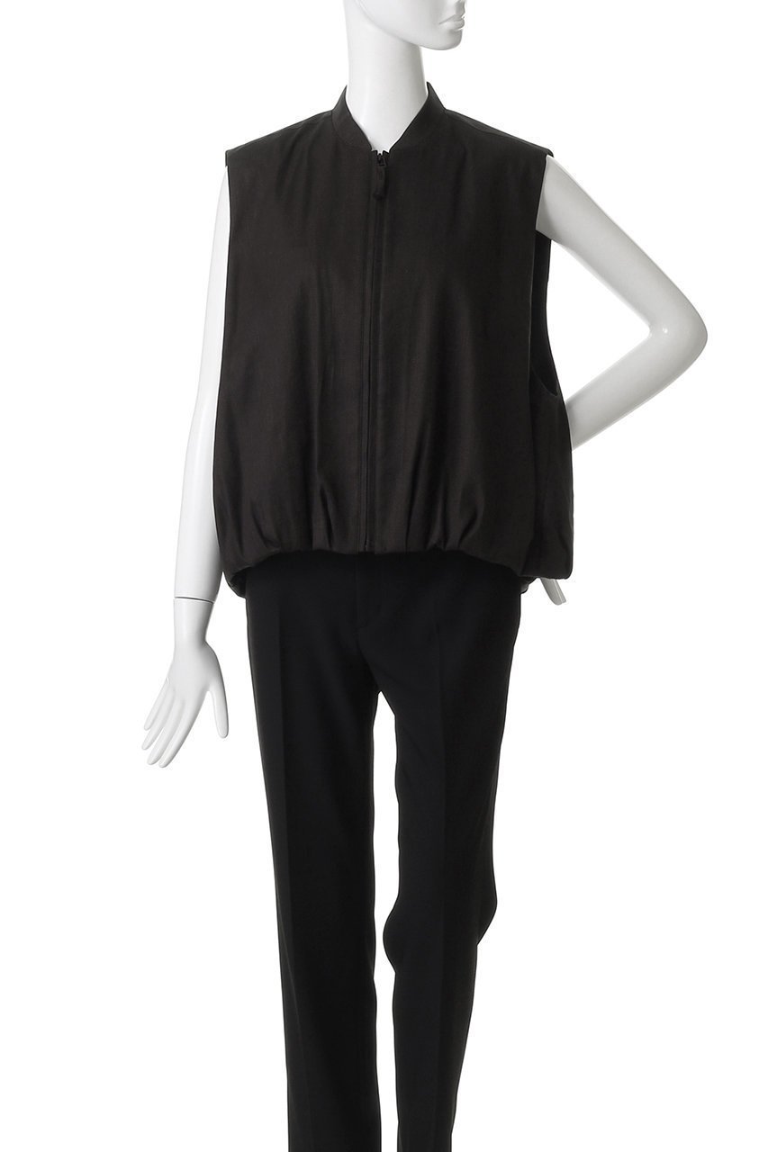 【プレインピープル/PLAIN PEOPLE】のリネンレーヨンストレッチブルゾンジレ 人気、トレンドファッション・服の通販 founy(ファニー) 　ファッション　Fashion　レディースファッション　Fashion for Women　アウター　Coat / Outerwear Collection　レディースジャケット・軽アウター　Jackets　ブルゾンジャケット・スポーティアウター　Blouson Jackets　おすすめ　Recommended / Our Picks　ギャザー　Gathered, Ruffled　ジャケット　Jacket, Outerwear　セットアップ　Set-Up, Coordinated Outfit　ドレス　Dress, One-Piece　ブルゾン　Blouson, Bomber Jacket　ベスト　Vest, Waistcoat　other-2|ID: prp329100004588560 ipo3291000000035280856