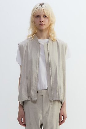 【プレインピープル/PLAIN PEOPLE】 リネンレーヨンストレッチブルゾンジレ人気、トレンドファッション・服の通販 founy(ファニー) ファッション Fashion レディースファッション Fashion for Women アウター Coat / Outerwear Collection レディースジャケット・軽アウター Jackets ブルゾンジャケット・スポーティアウター Blouson Jackets おすすめ Recommended / Our Picks ギャザー Gathered, Ruffled ジャケット Jacket, Outerwear セットアップ Set-Up, Coordinated Outfit ドレス Dress, One-Piece ブルゾン Blouson, Bomber Jacket ベスト Vest, Waistcoat 再入荷 Restock / Back in Stock |ID:prp329100004588560